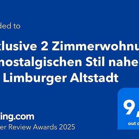 Exklusive 2 Zimmerwohnung Im Nostalgischen Stil Nahe Der Limburger Altstadt Лимбург-ан-дер-Лан Экстерьер фото
